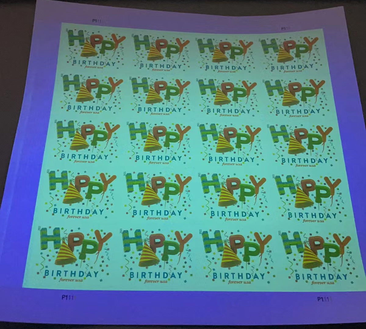 Happy Birthday Forever Postage Stamps - Mailboxes of Flushing