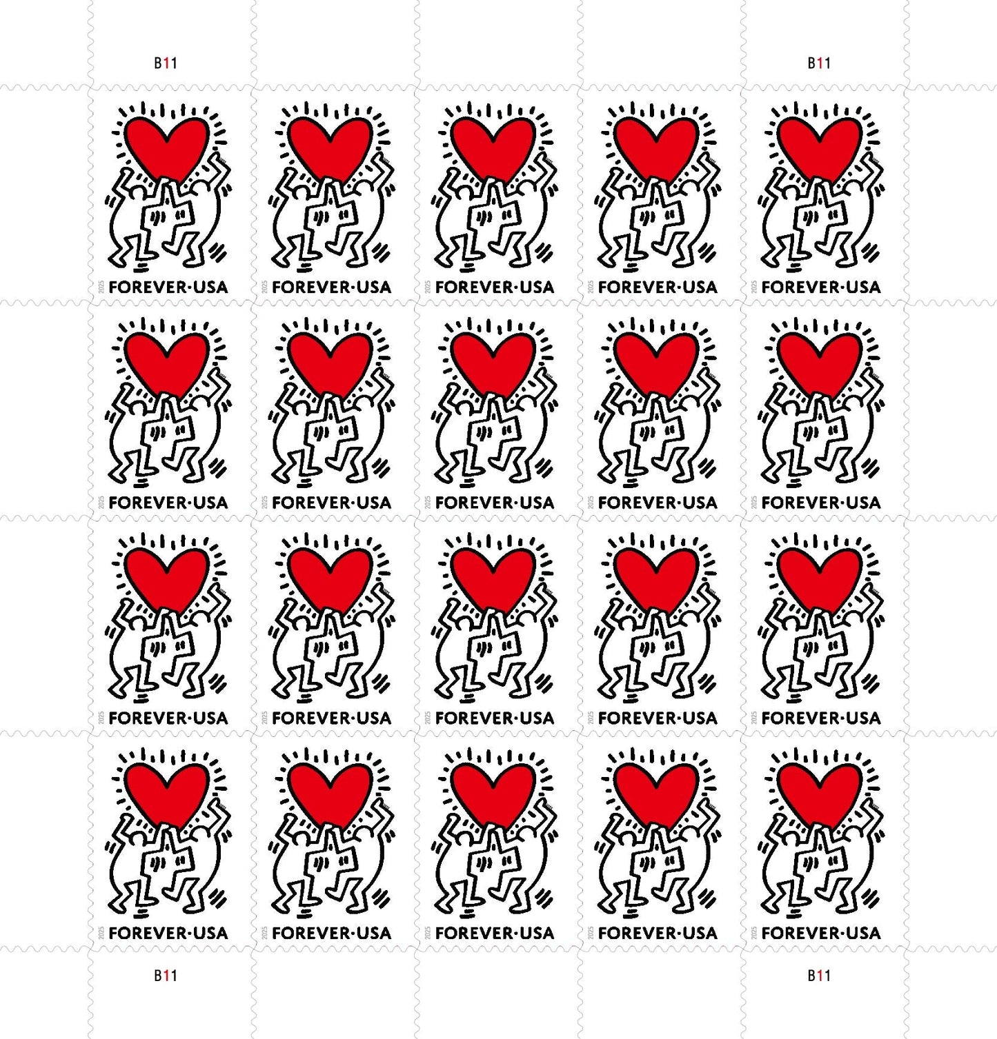 2025 Love Forever First Class Postage Stamps
