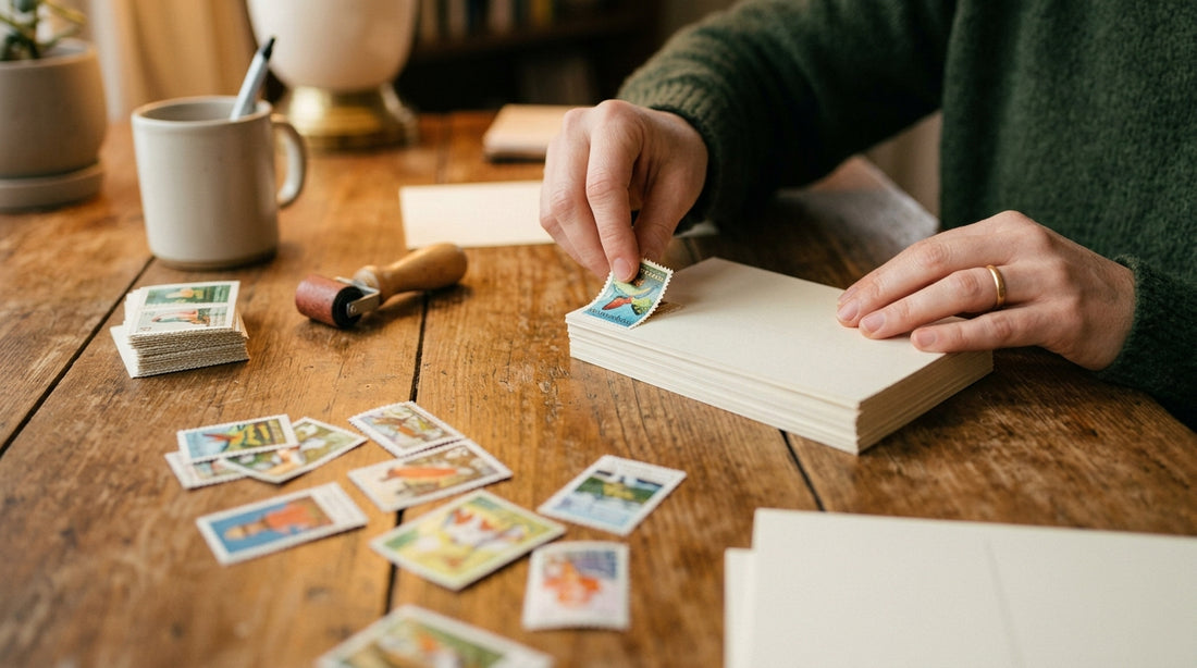 How to Choose Postcard Stamps for Business Promotions editorial image