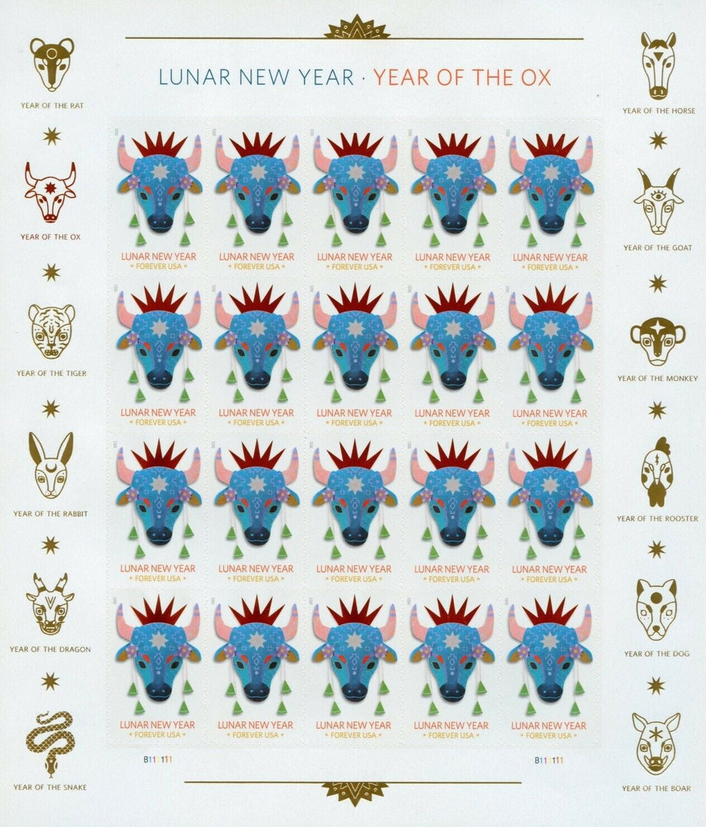 Year of the Ox Stamps Celebrates Lunar New Year Forever First Class Po ...