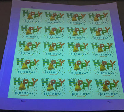 Happy Birthday Forever Postage Stamps - Mailboxes of Flushing