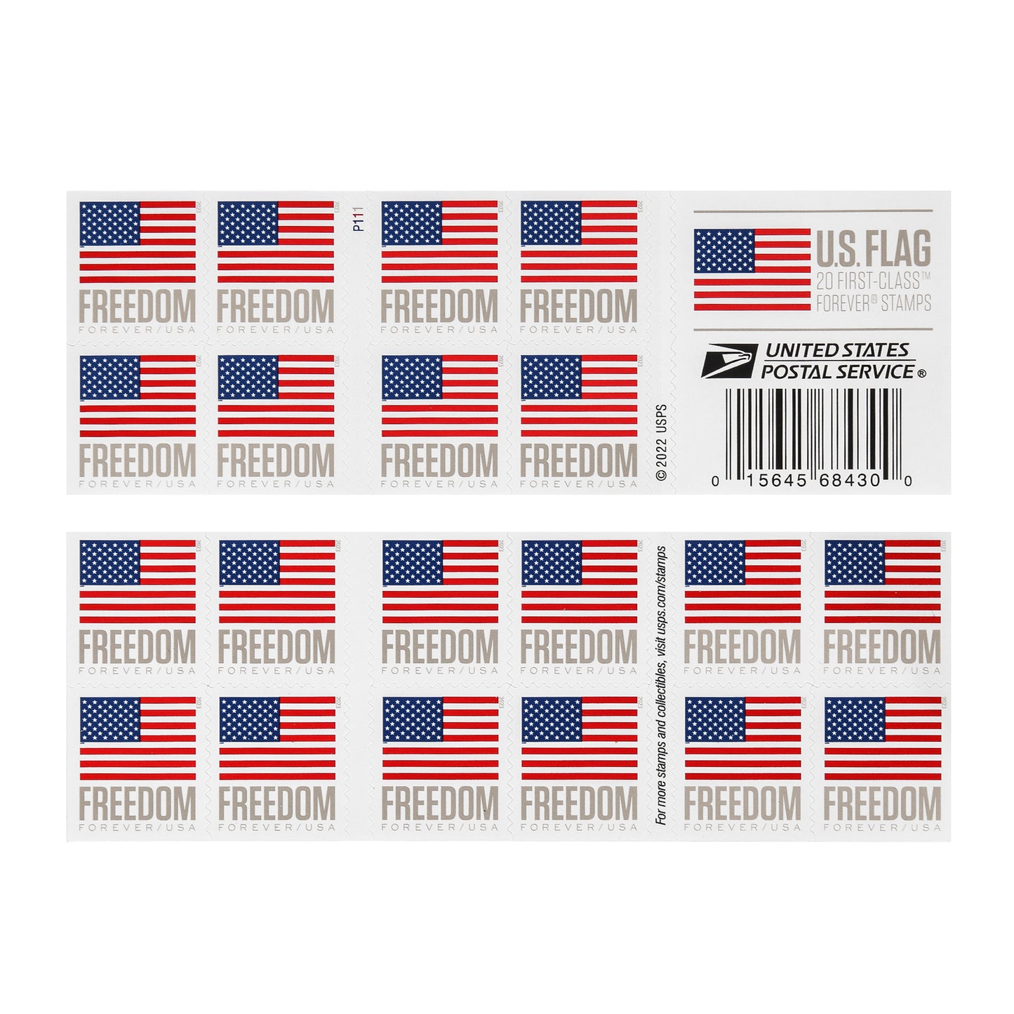 2023 US Flags (Booklets / Rolls) Freedom Forever First Class Postage Stamps