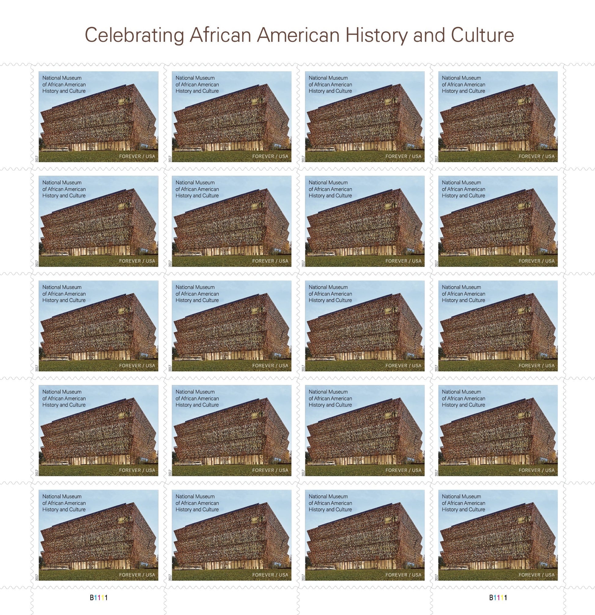 Celebrating African American History and Culture Forever Postage Stamps