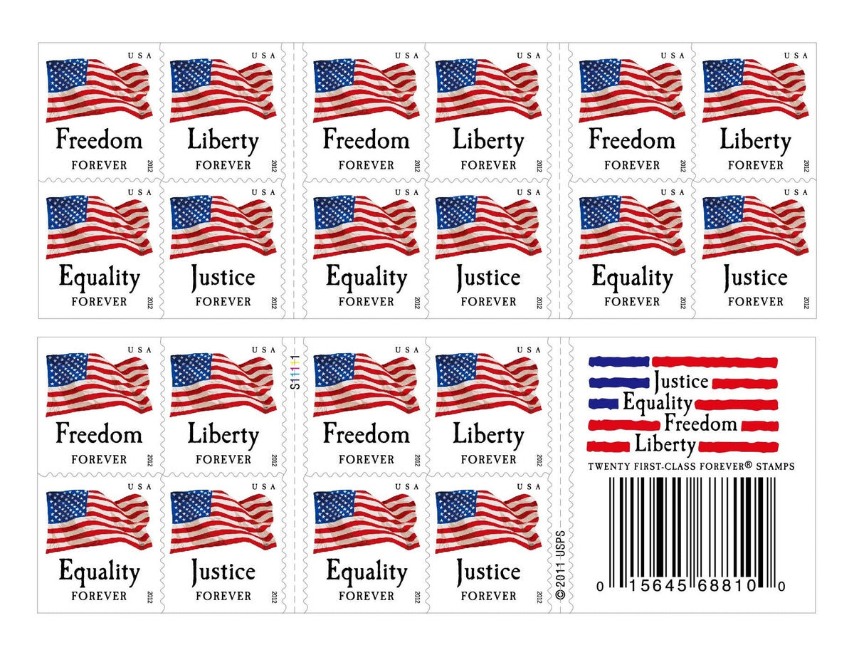 US Four Flags Forever Stamps | Mailboxes of Flushing