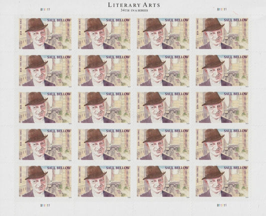 Literary Arts Saul Bellow Three ounce Forever First Class Postage Stamps