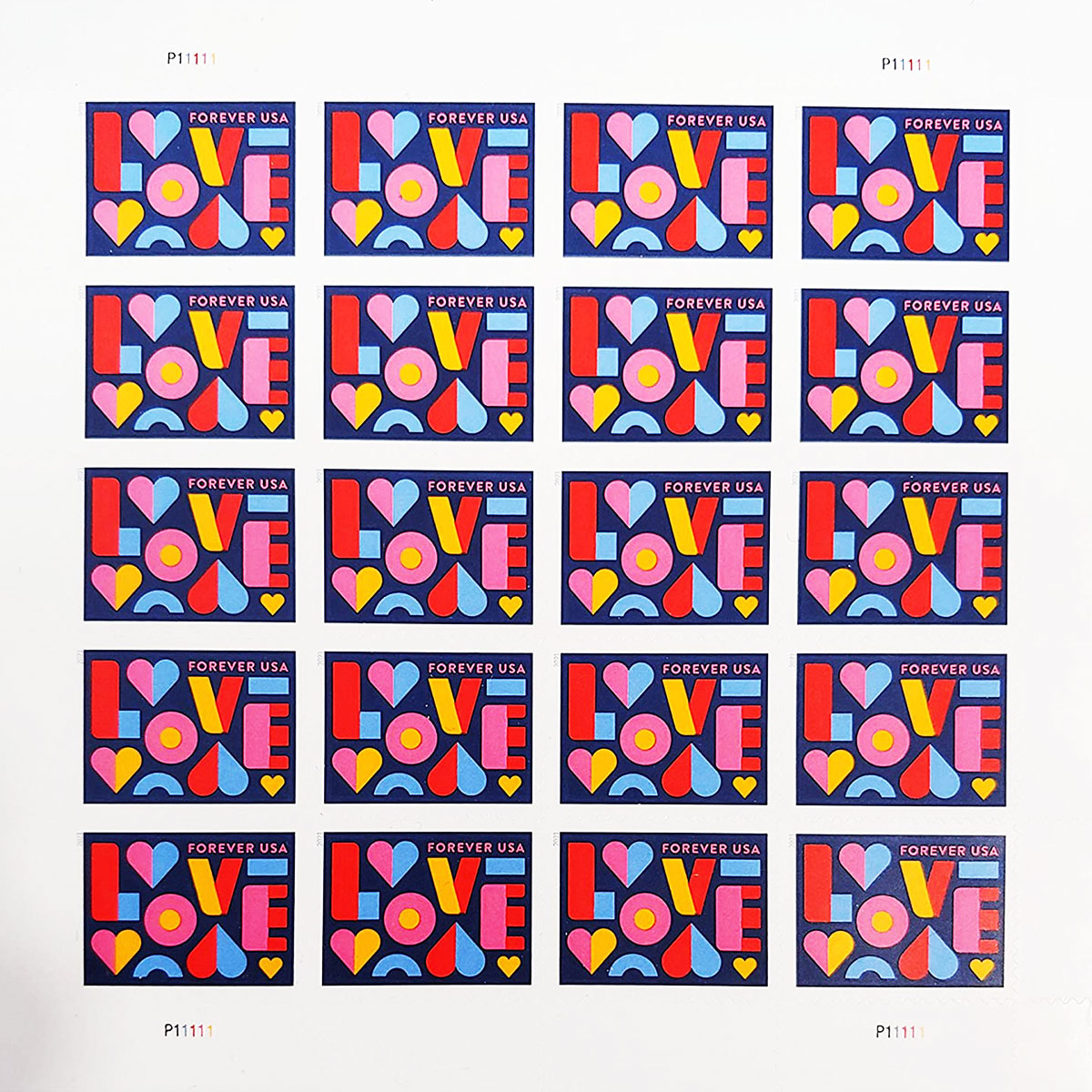 2021 Love Forever First Class Postage Stamps - Mailboxes of Flushing