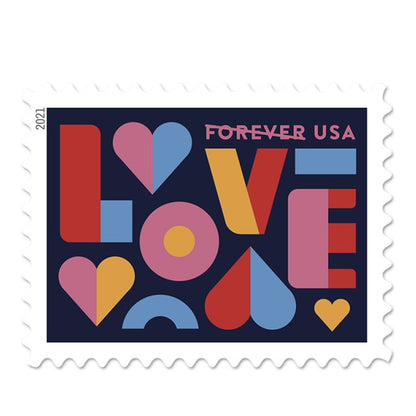 2021 Love Forever First Class Postage Stamps - Mailboxes of Flushing