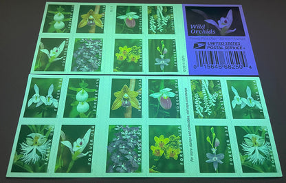 Wild Orchids Forever First Class Postage Stamps - Mailboxes of Flushing