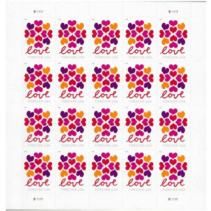 2019 Love Hearts Blossom Forever First Class Postage Stamps - Mailboxes of Flushing